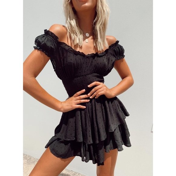 Princess Polly Pants - Princess Polly The Love Galore black Romper Sz 2